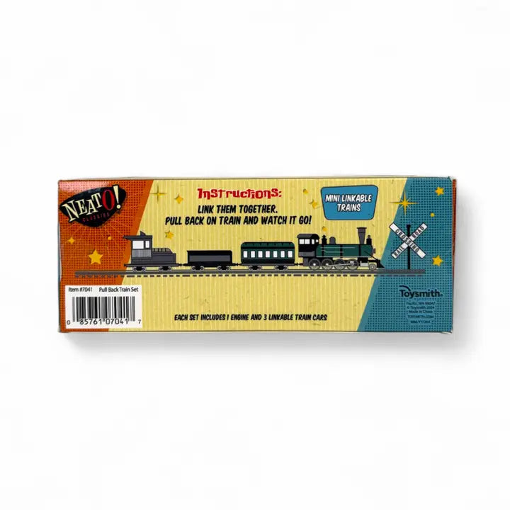 Pull-Back Train Set - Retro Classic, Vintage Toys