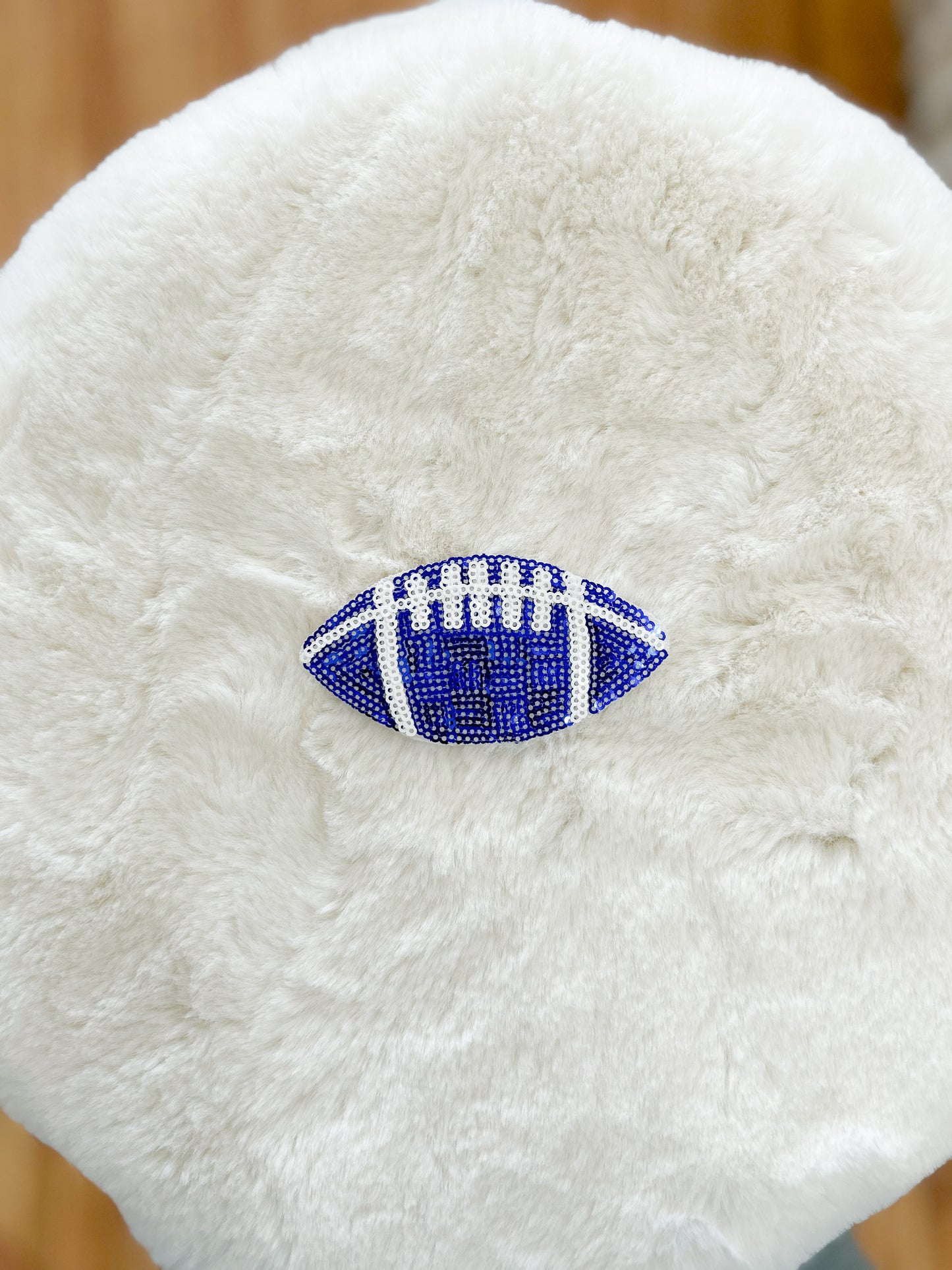 Patch- Small Sequin Colored Football
