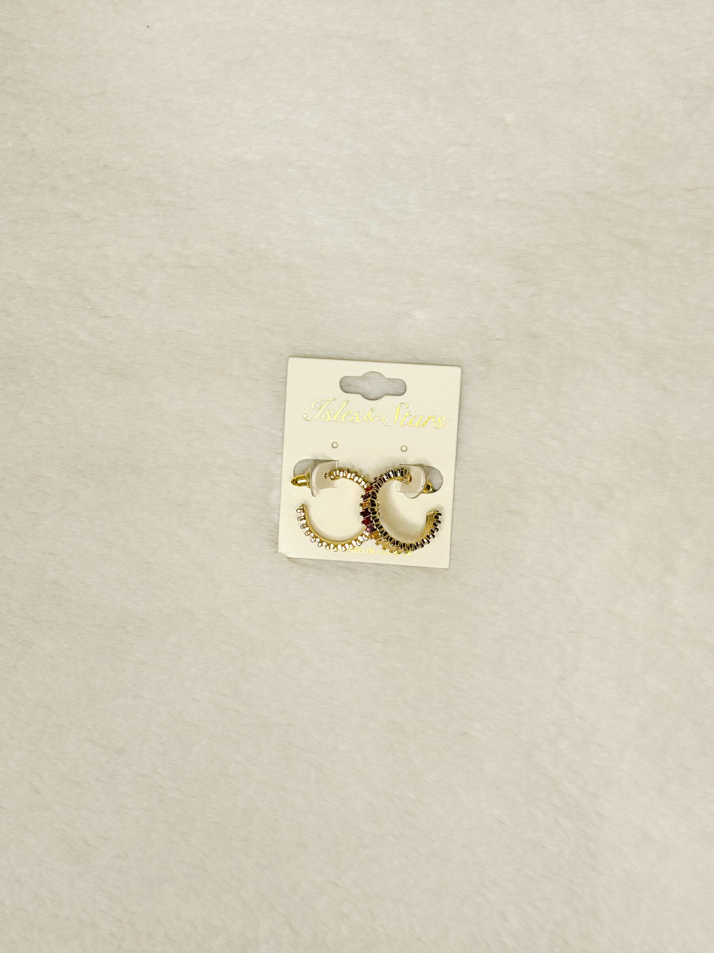 Rhinestone Multi Color Hoops