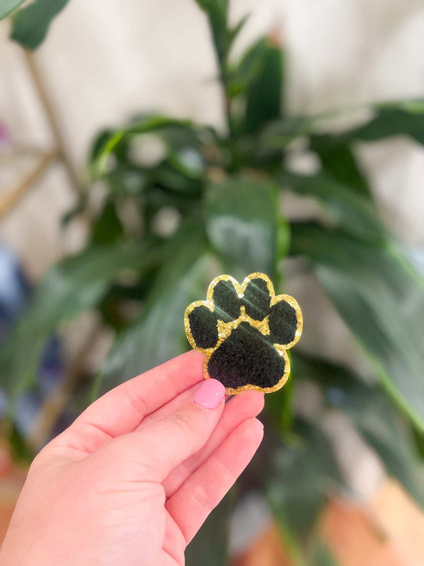Patch- Paw Print With Sequins