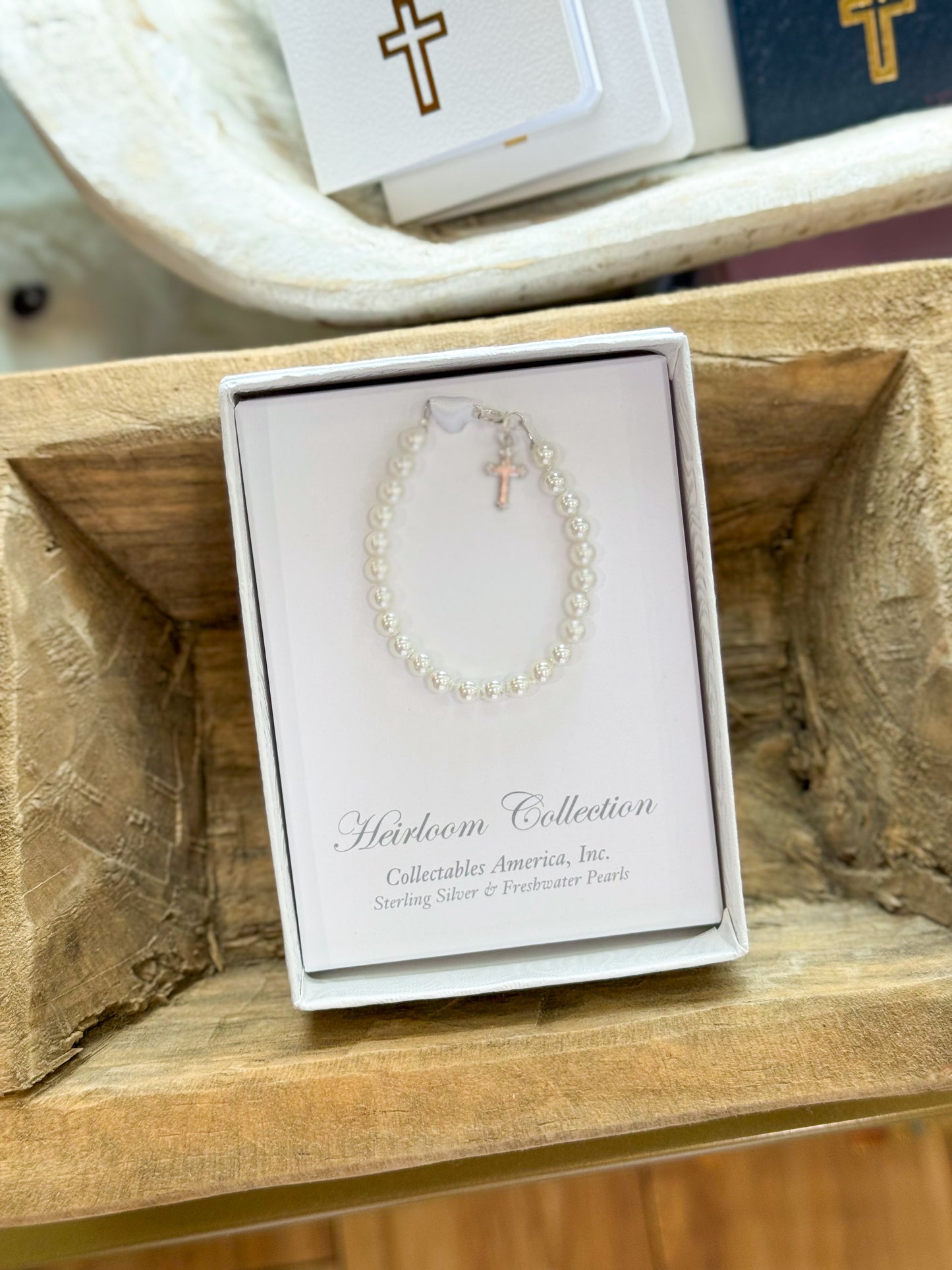 Little Angel 4.5" Pearl Baby Bracelet