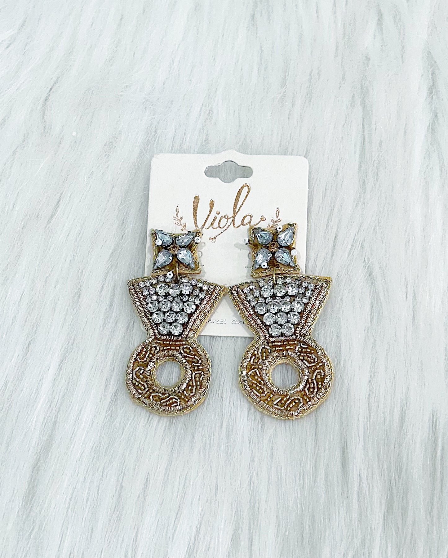 Bling Ring Earrings