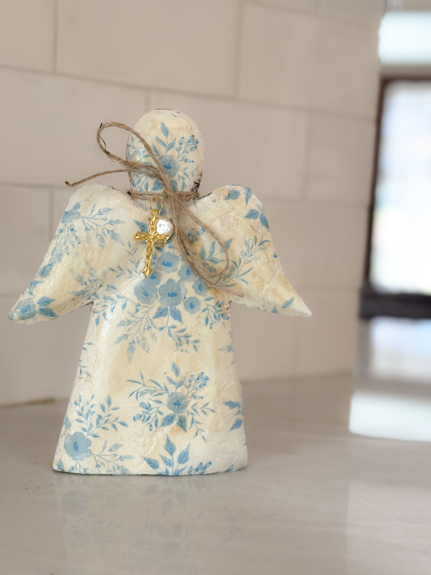 Wooden Floral Angels