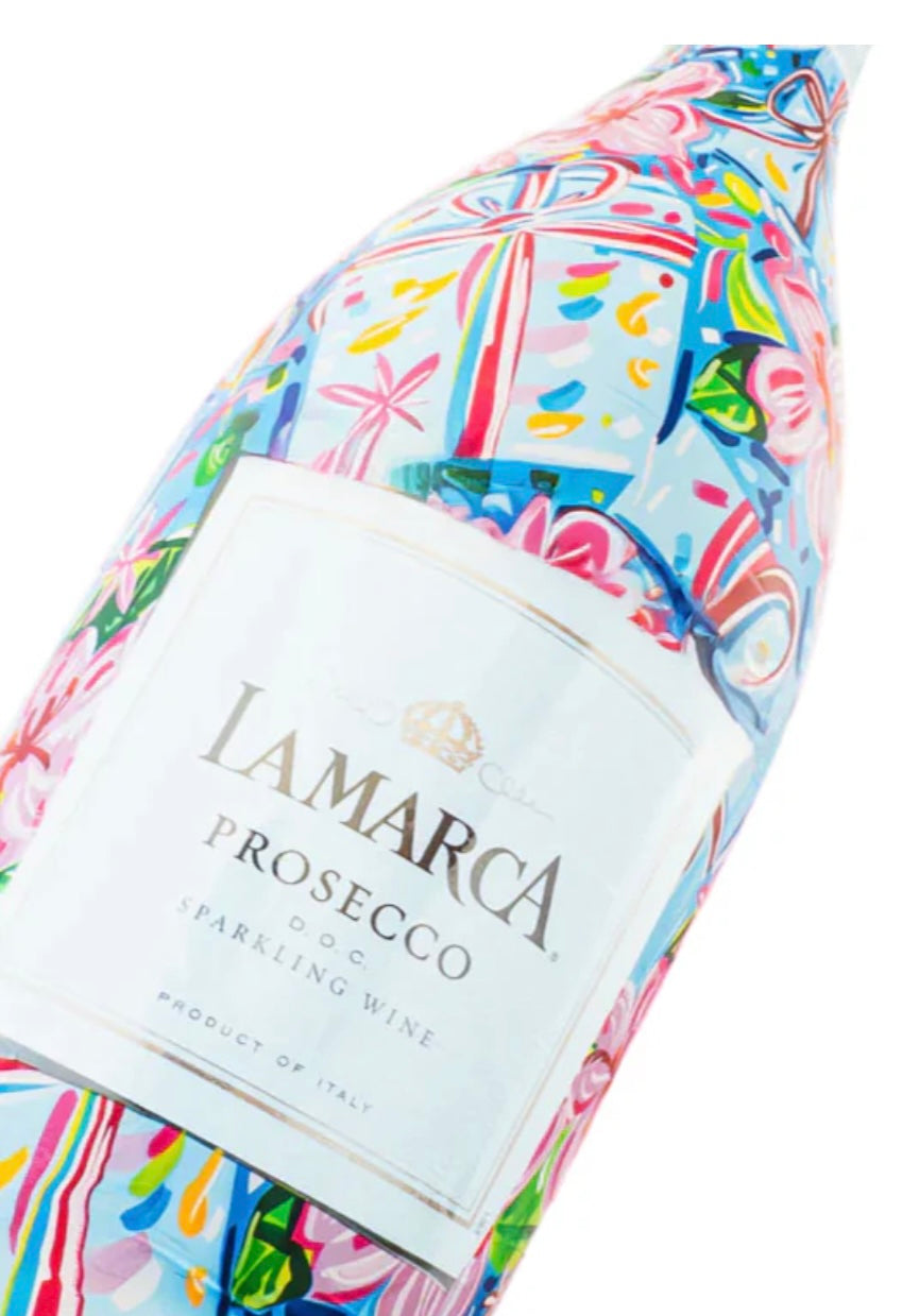 Beau Bottles Preppy Happy Birthday Brushed Presents La Marca Edition Champagne Bottle Wrap