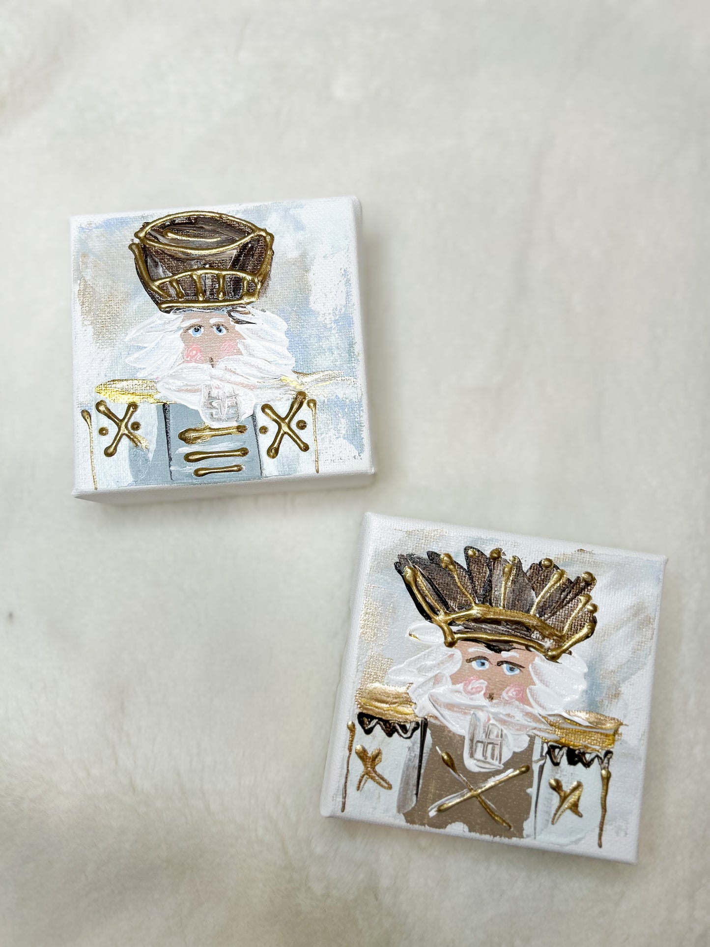 Gospel News 4X4 Vintage Nutcracker Canvas Art