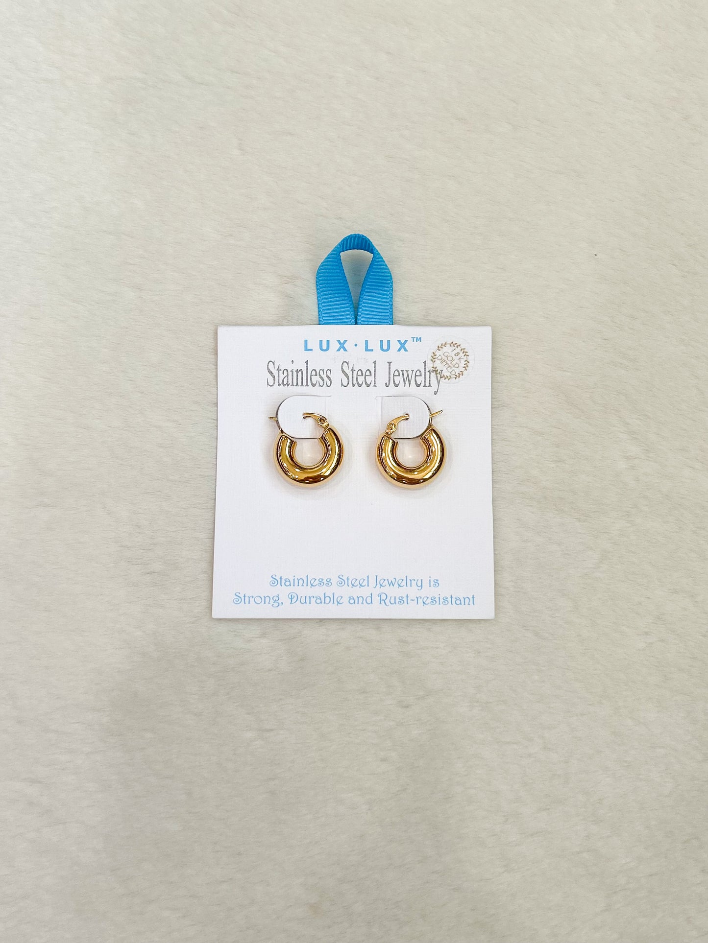 Lux Remi Thick Gold Hoops