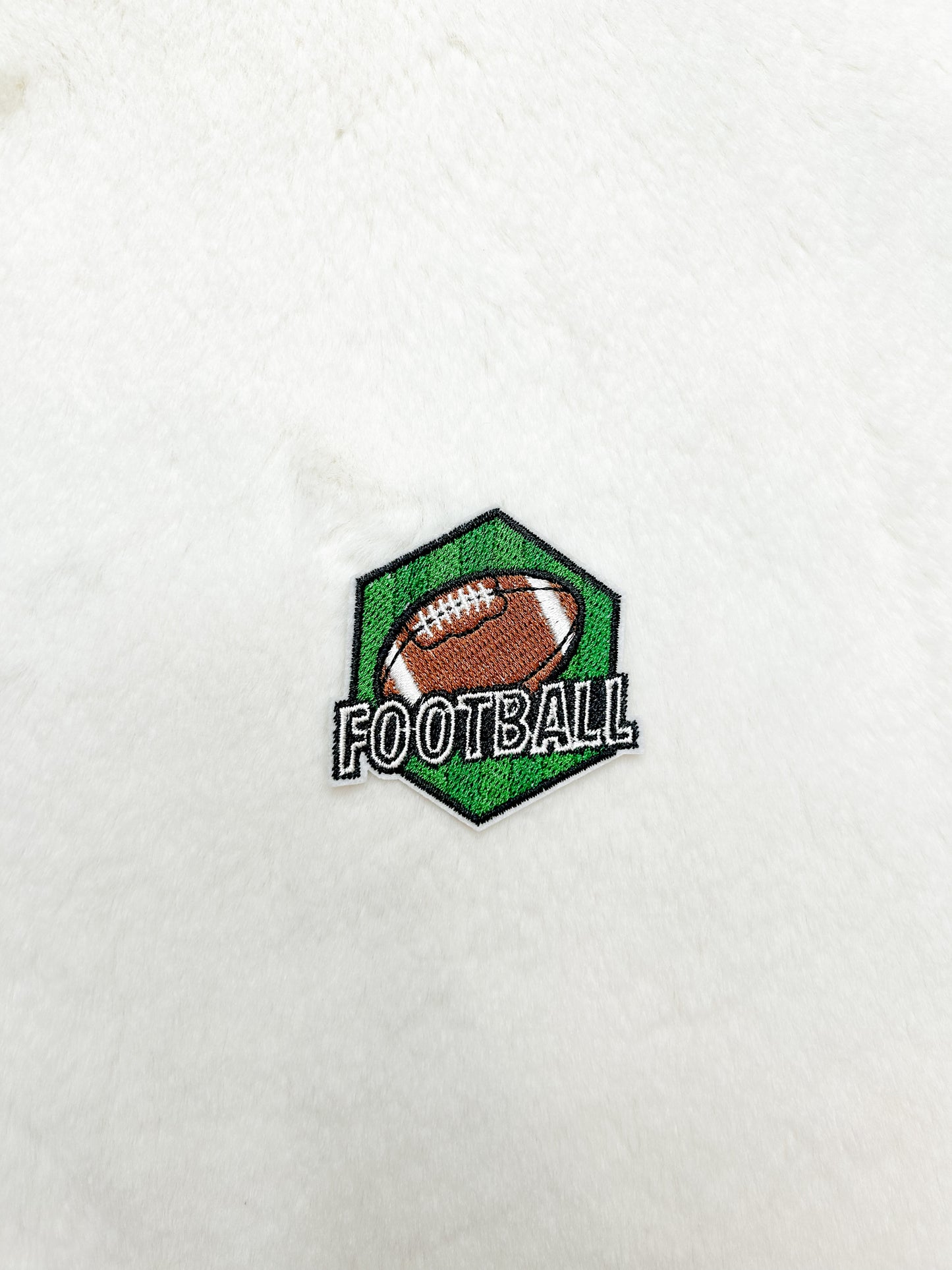 Patch-Mini Football Patch with Green and Brown
