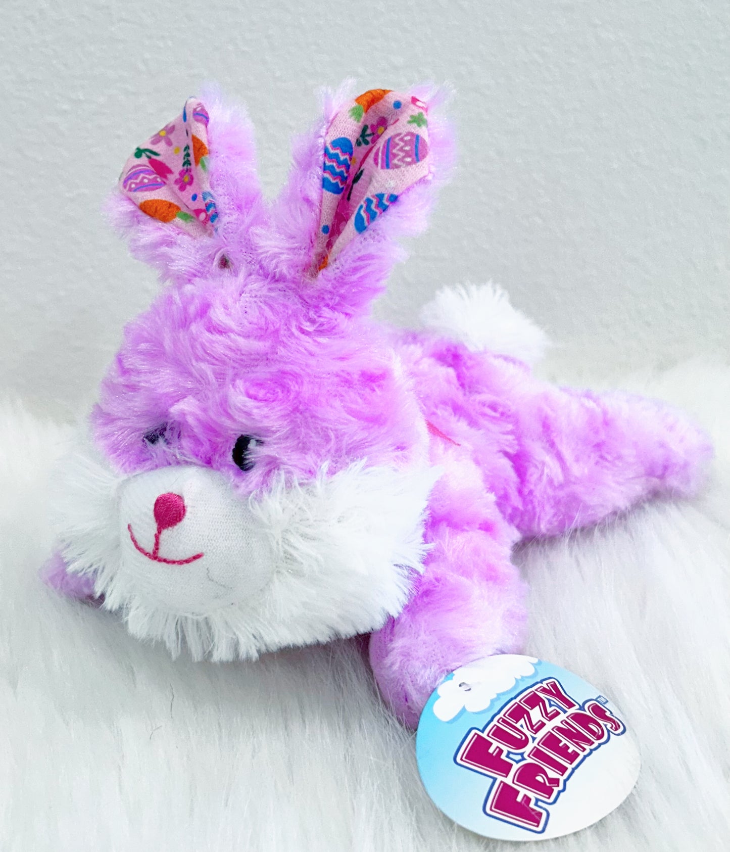 Fuzzy Friends Purple Bunny Plush