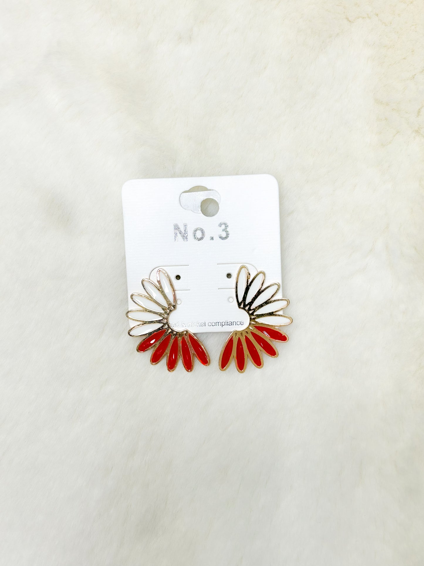 #1 Fan Football Stud Earrings