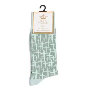 Men's Have Faith Socks Light Blue