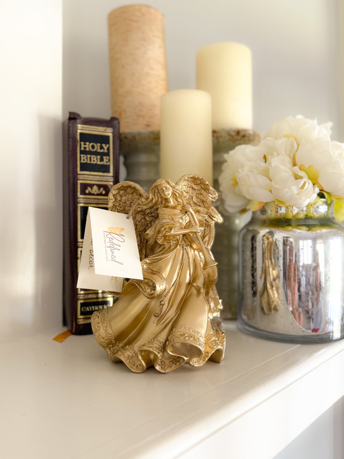 Angelica Golden Angel Acrylic Statue