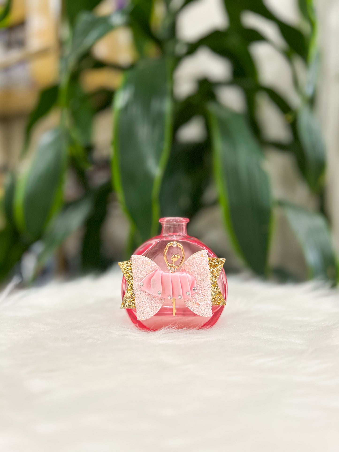 Pink Ballerina Bow Bud Vase