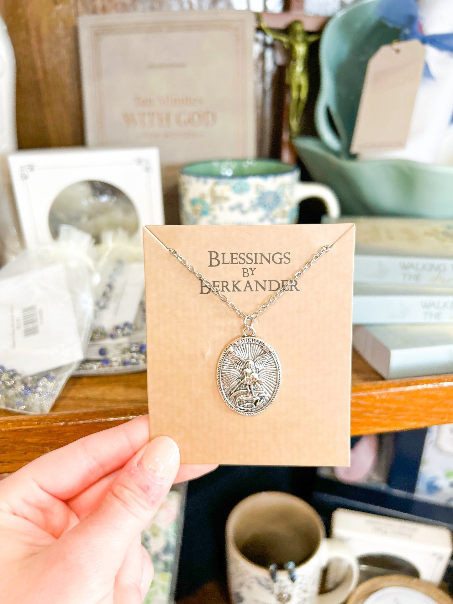 St Micheal Medal Necklace