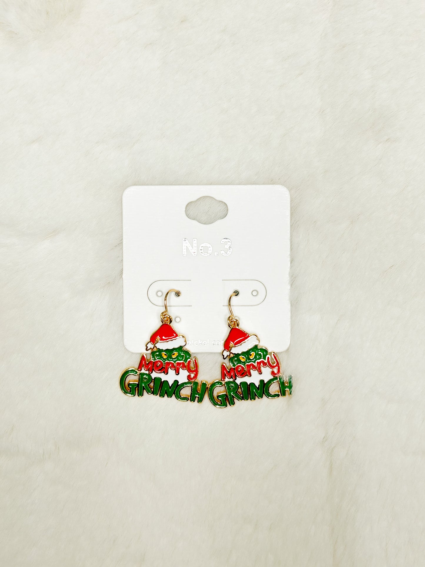 A Green Christmas Grinch Earrings