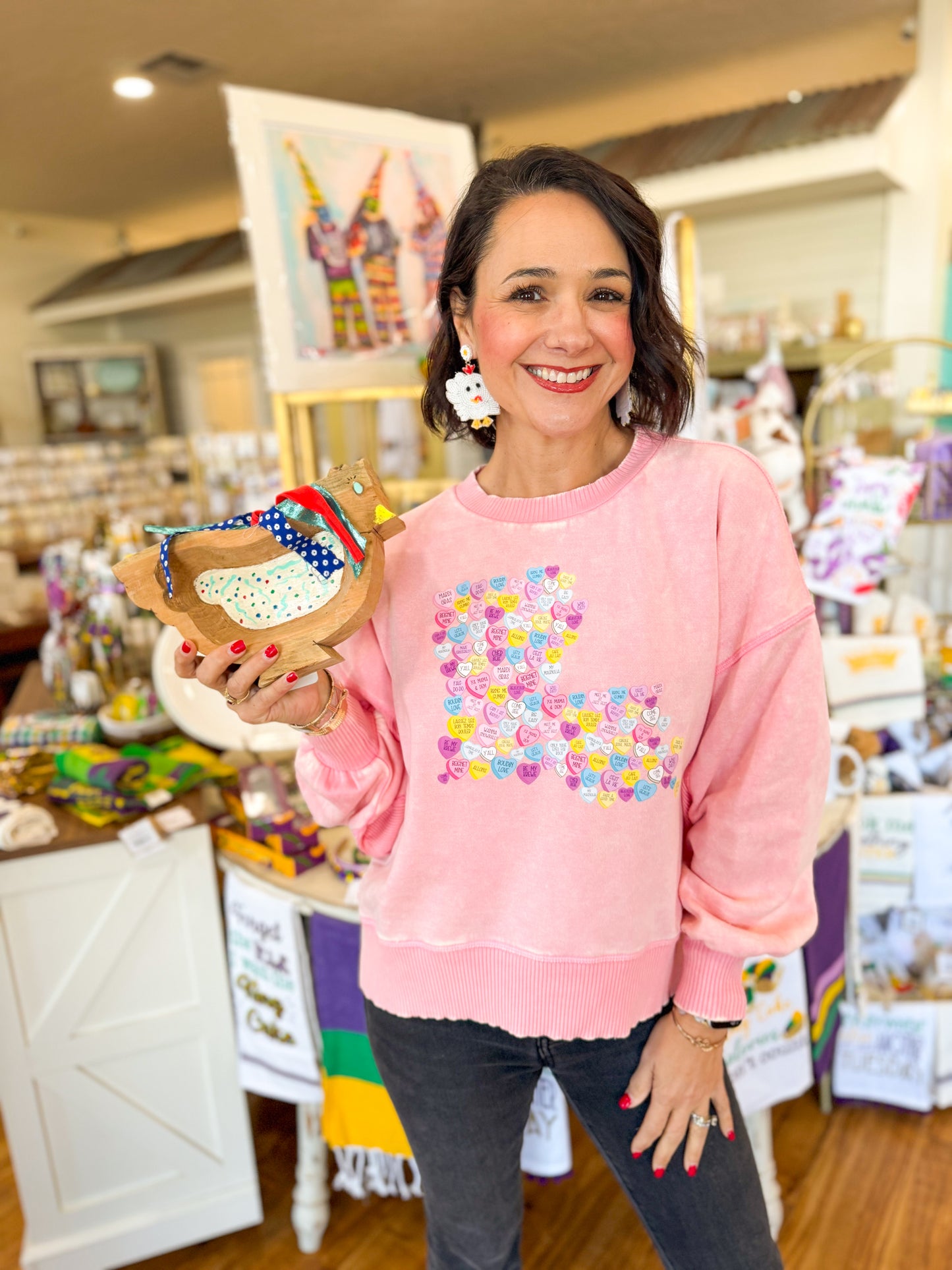 Sample- Louisiana Heart Sweatshirt