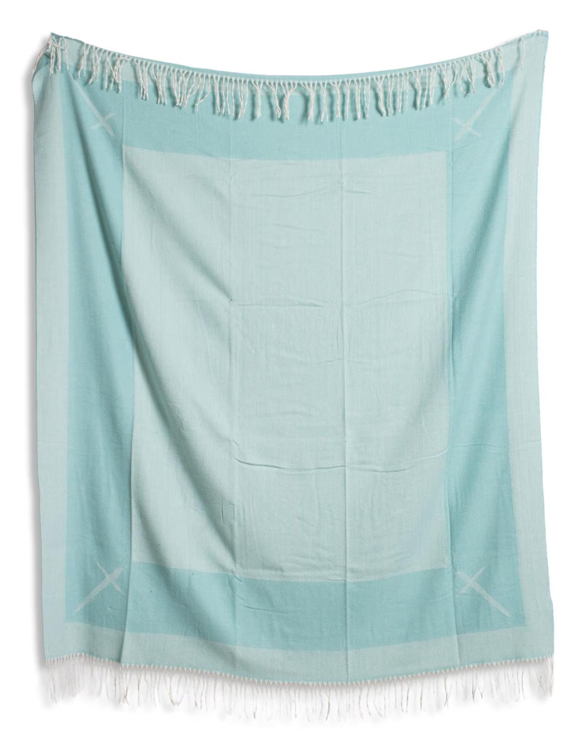 Cross Throw Blue/Gray 50x60