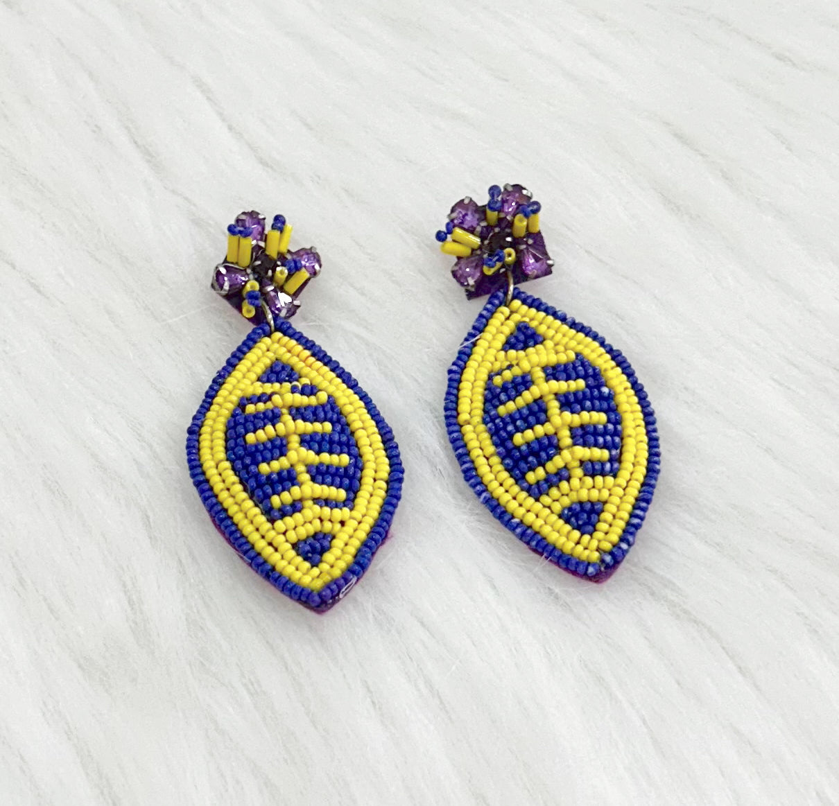 Purple Yellow Football