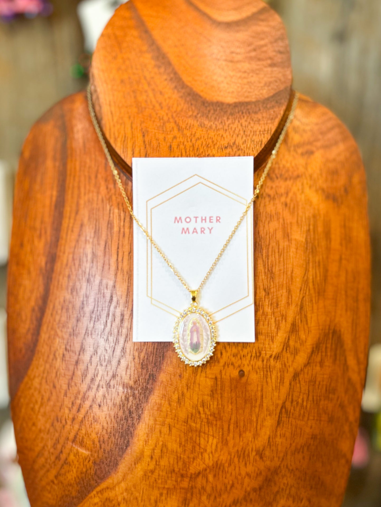 Harleigh Leonards Our Lady in Lavender Necklace