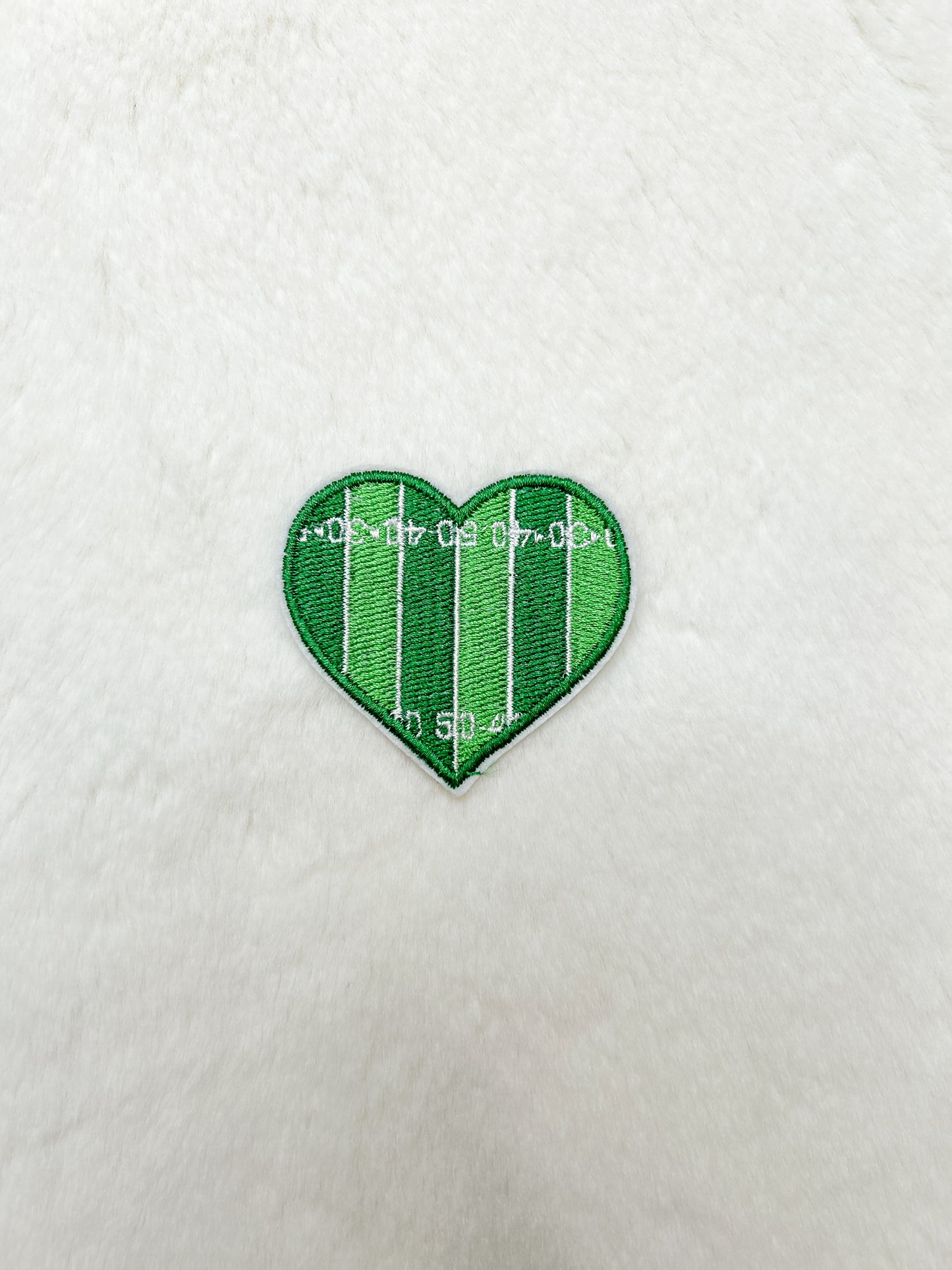Patch-Heart Football Yard Line