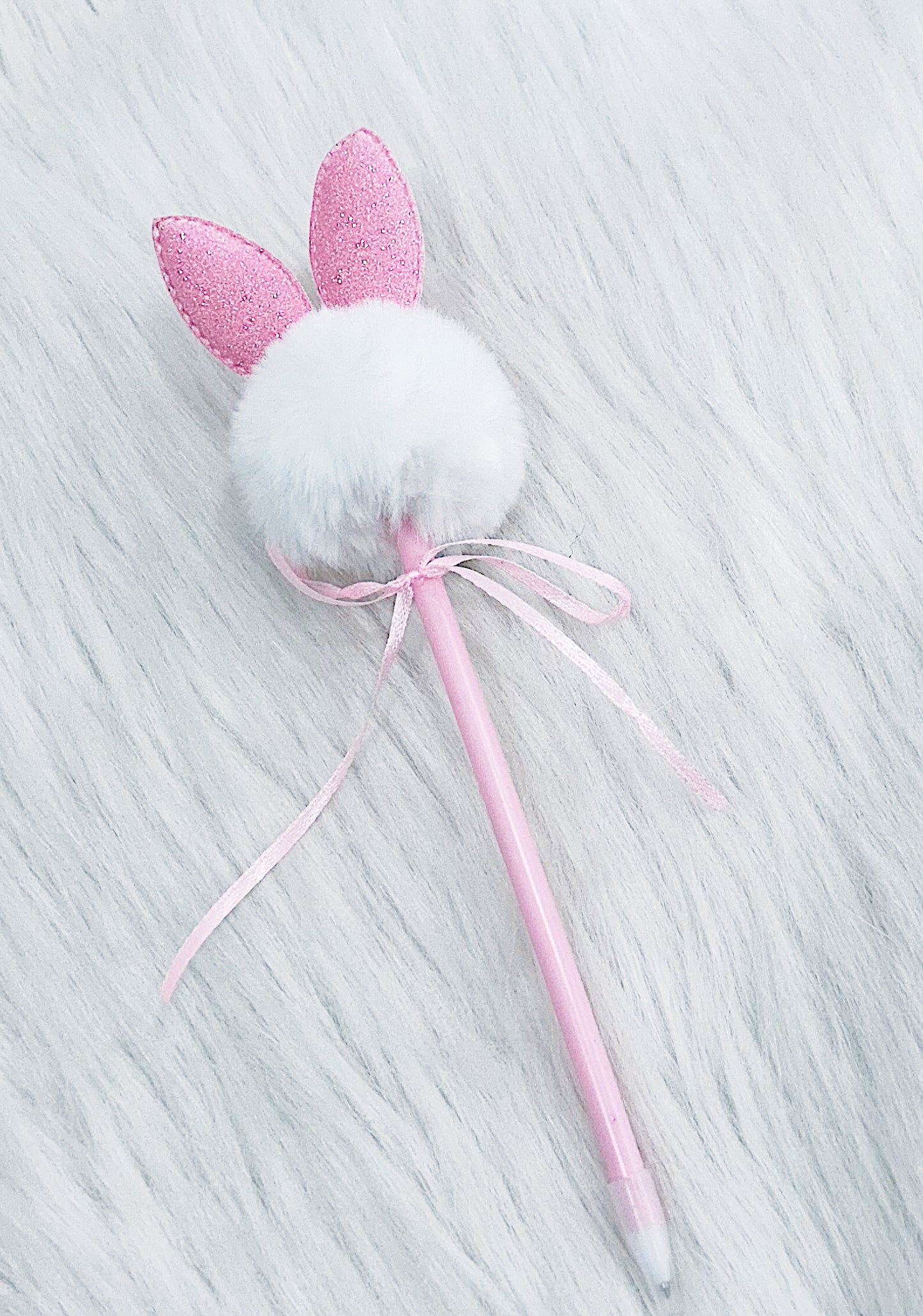 Bunny Plush Pom Pom Pen