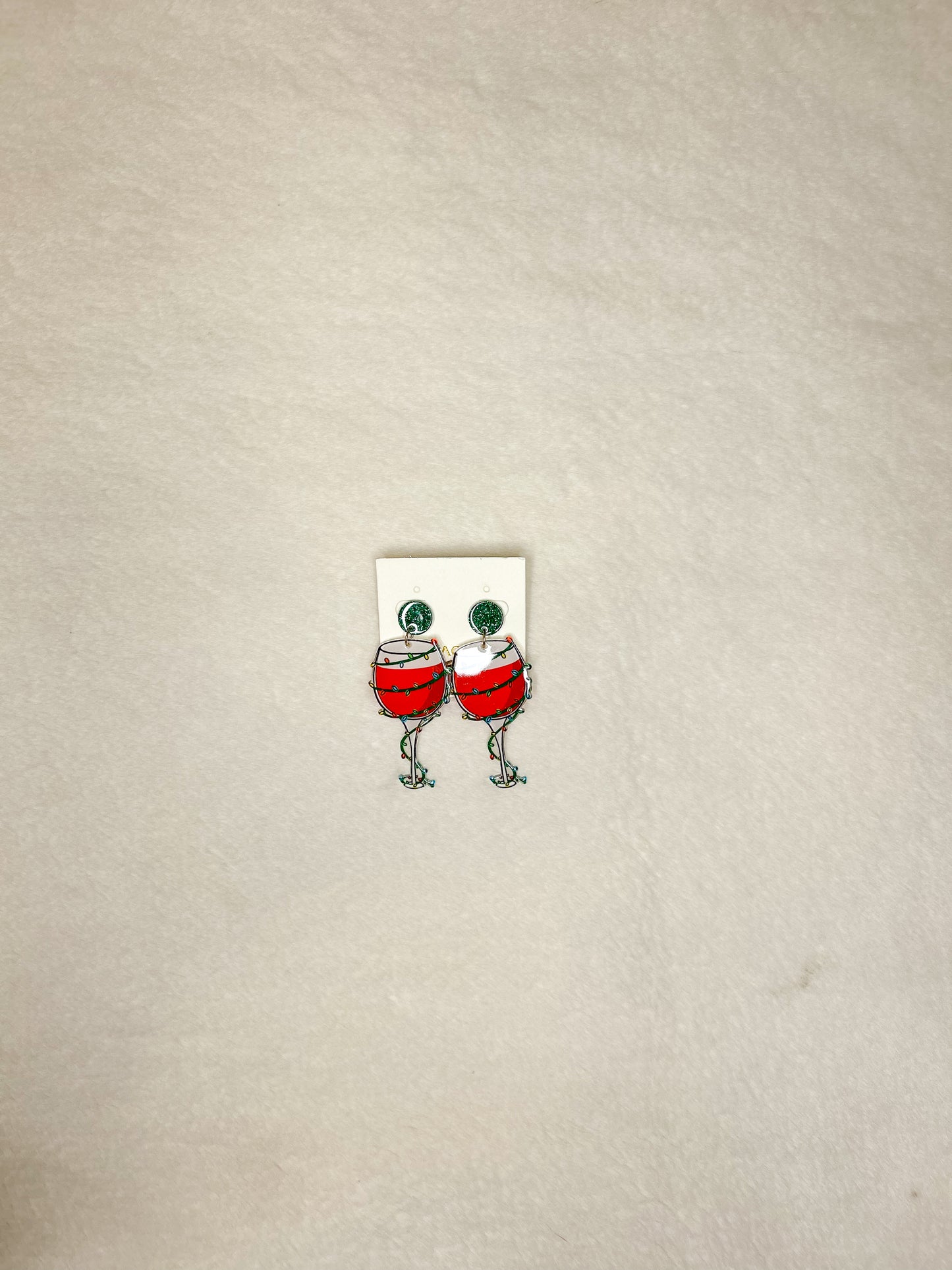 Cranberry Cocktail Sparkles Earrings