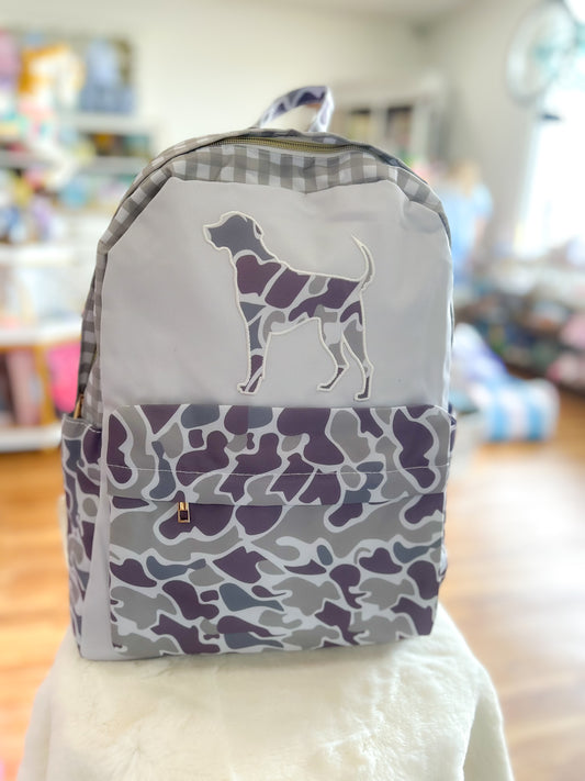 Hunt Dog Camo Kids Boys Backpack