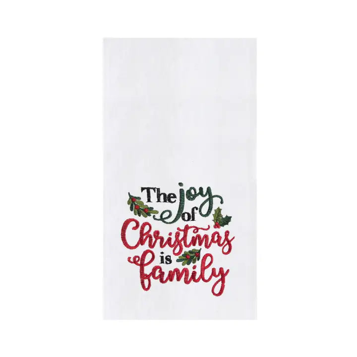 Joy of Christmas Is Family Hand Towel