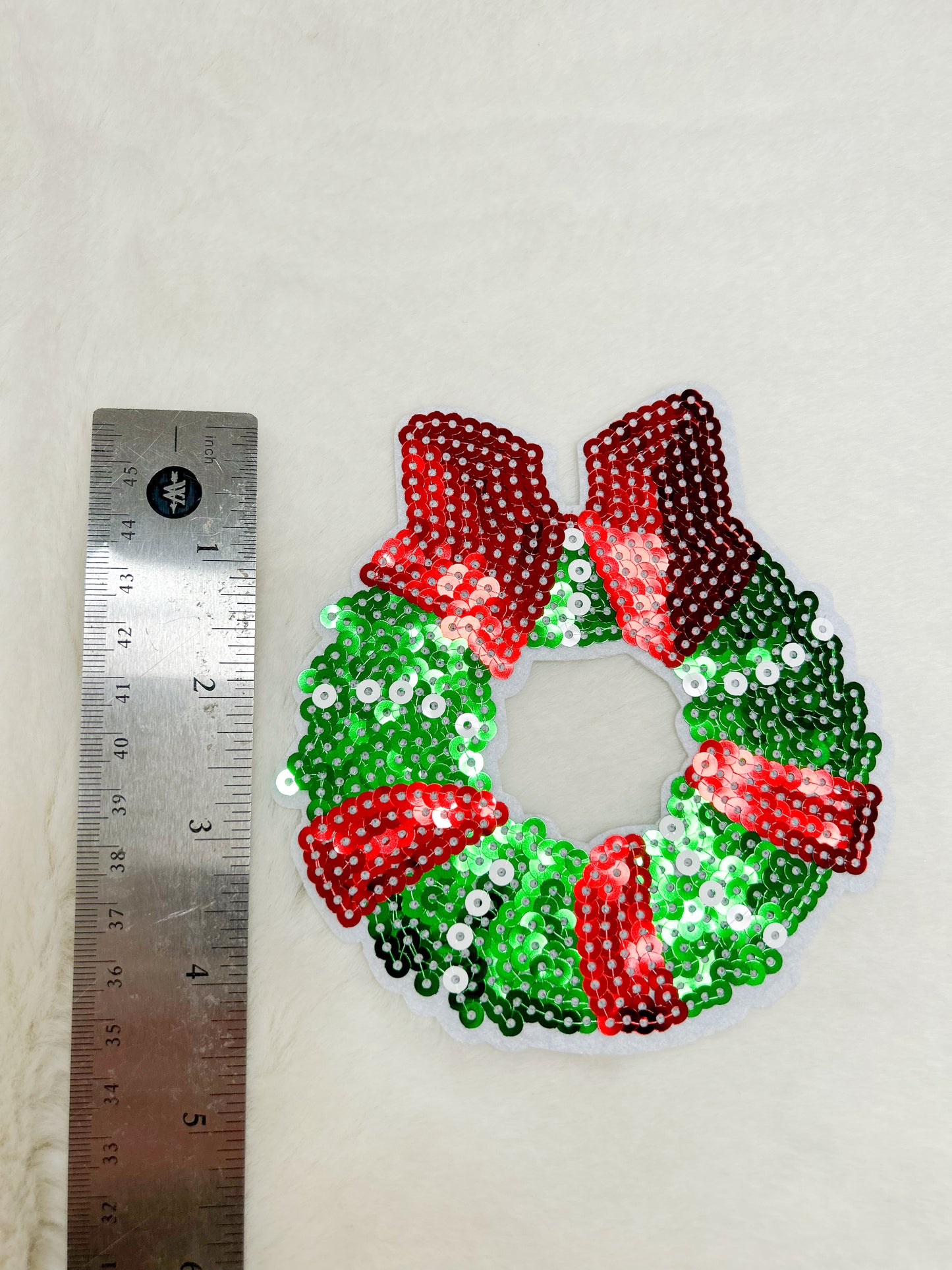 Patch-Small Red and Green Wreath