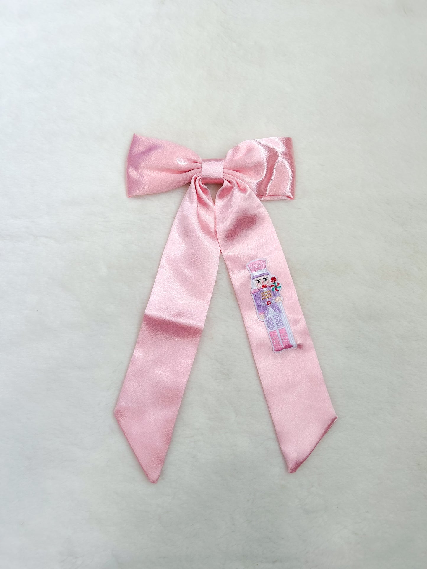Silk Hanging Bow Candyland Nutcracker Pink