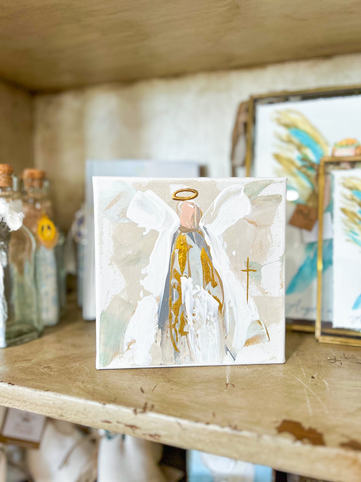 Gospel News 6X6 Angel In Heaven Canvas Art