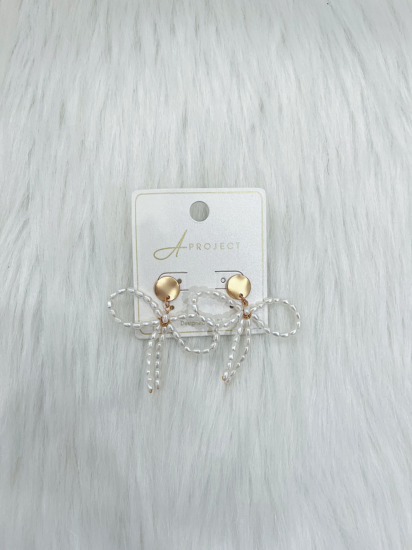 Alma Dangle Bow Earrings