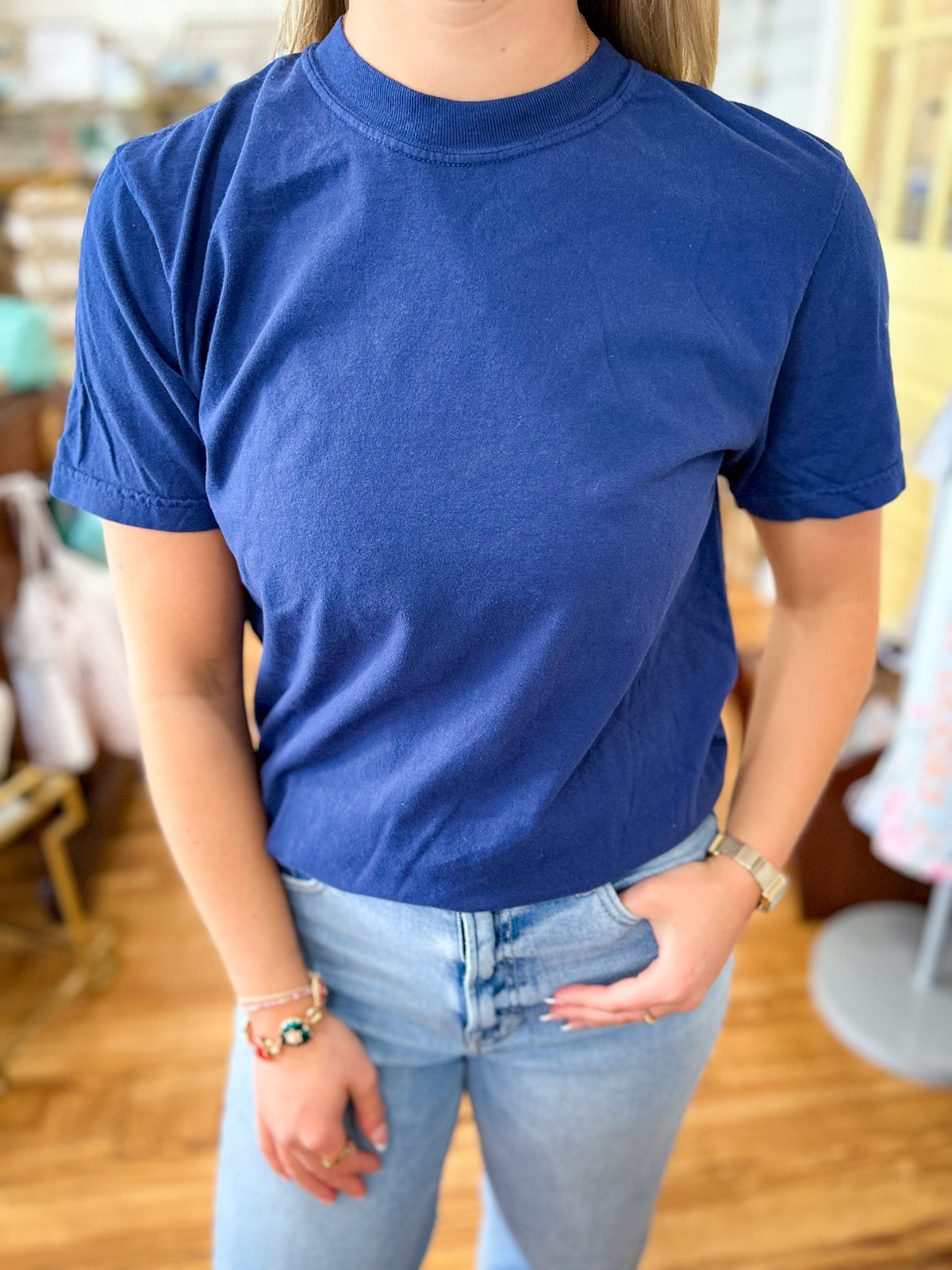 True Navy- Basic Fit T-Shirt Comfort Colors
