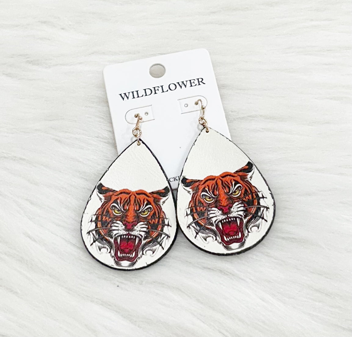 Leather Tiger Face