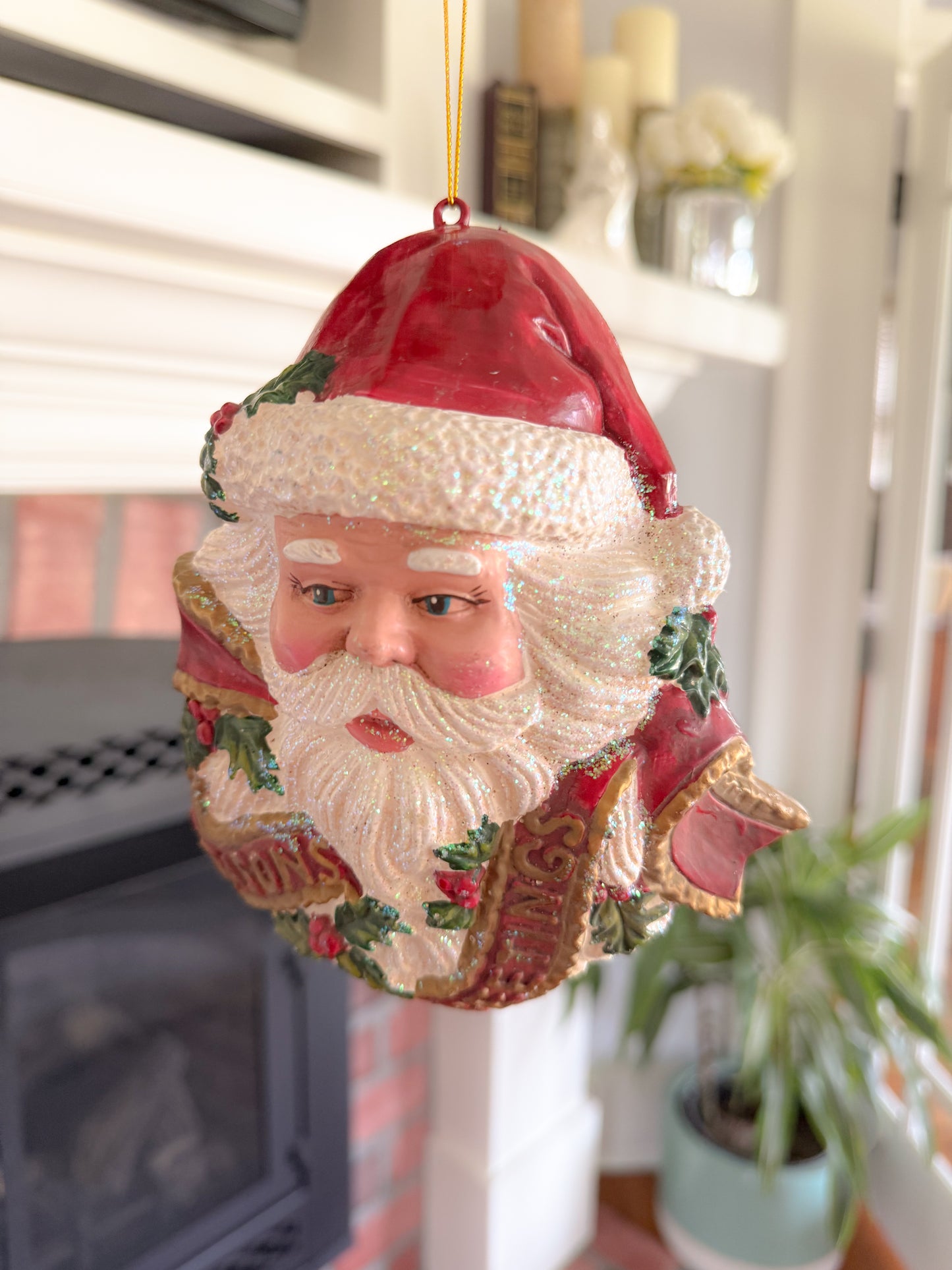 Santa Seasons Greetings Ornament