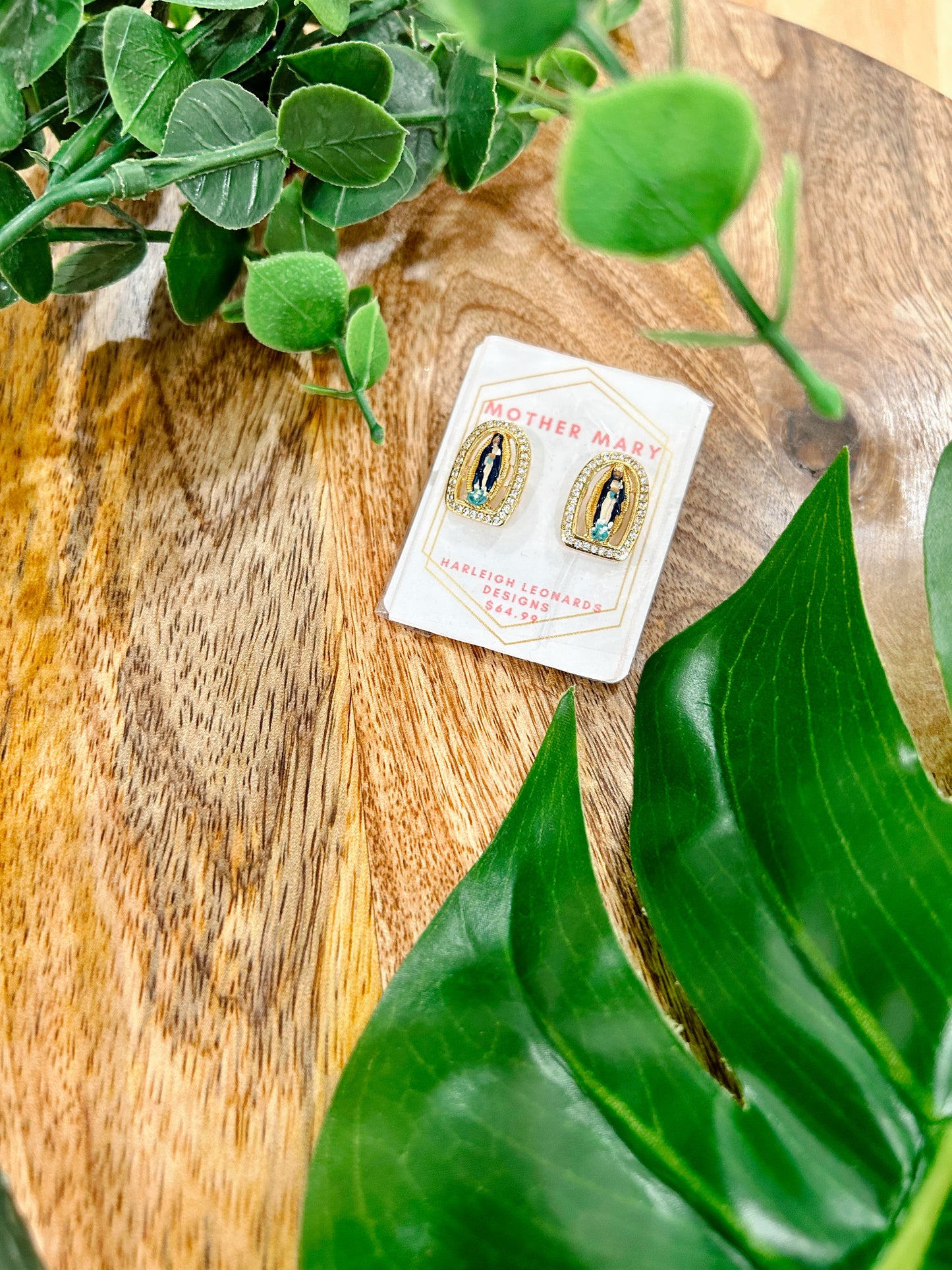 Harleigh Leonards Mother Mary Earrings