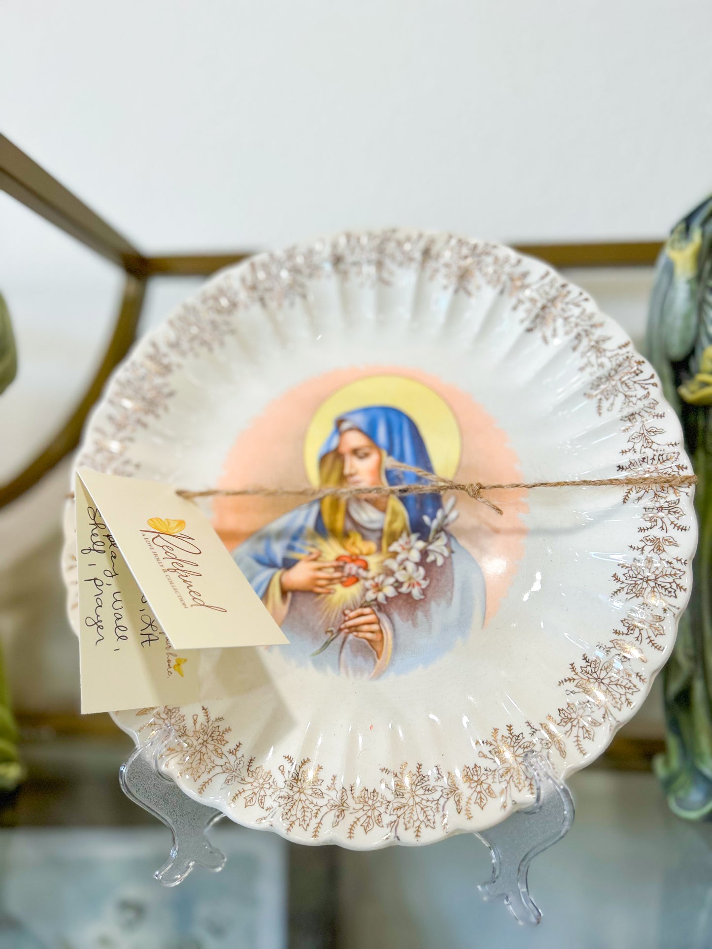 Sacred Heart Madonna Plate
