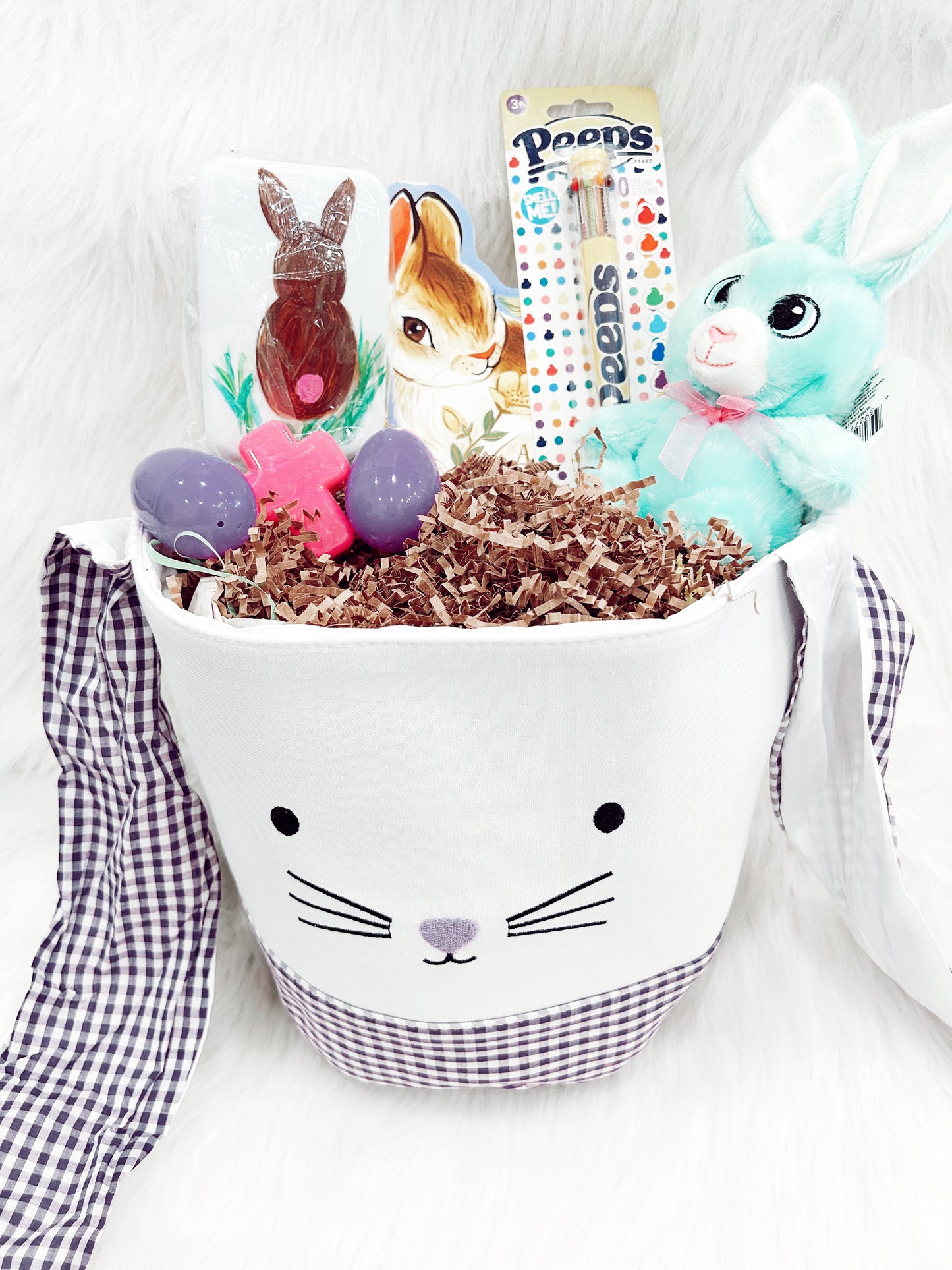 Bunny Basket Ear Handles Purple