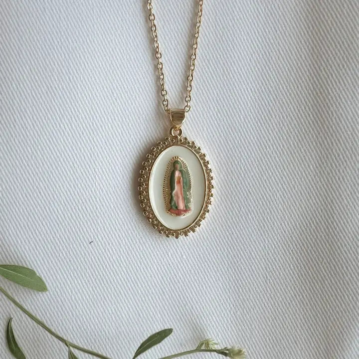 Harleigh Leonards Our Lady of Guadalupe Necklace