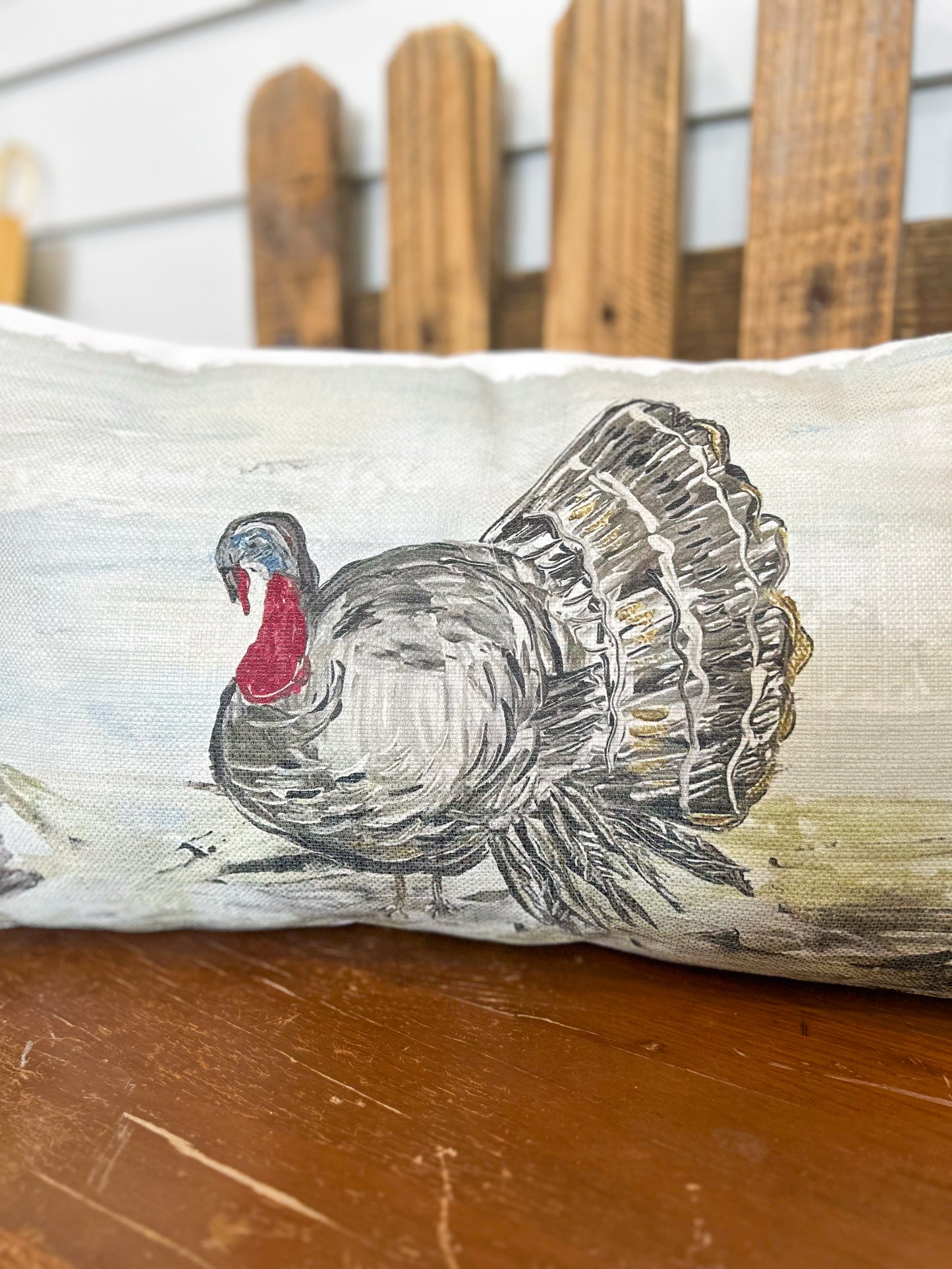 Ga Turkey Lumbar Pillow
