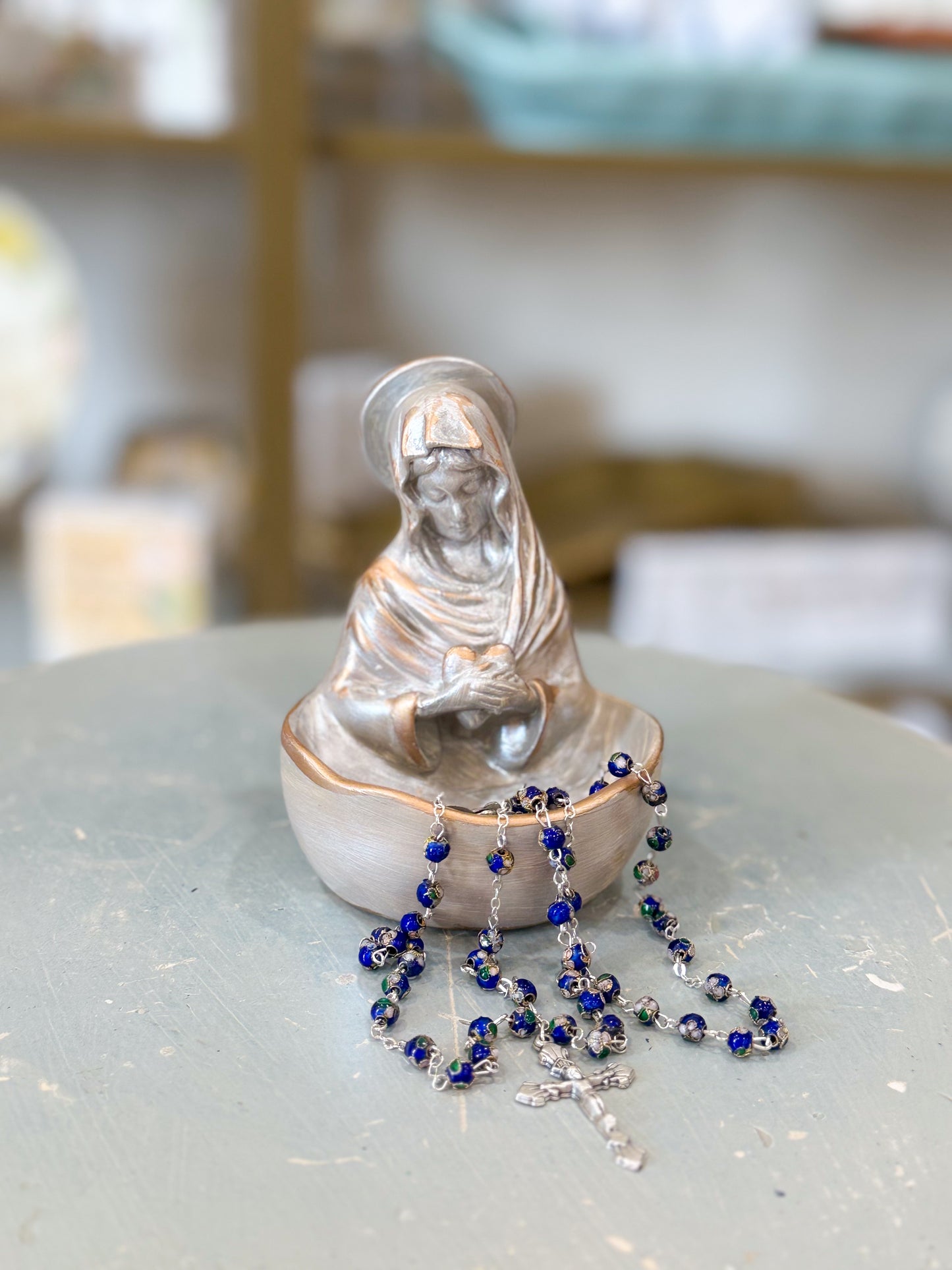 A Mother’s Grace Trinket Dish- Blue Grey