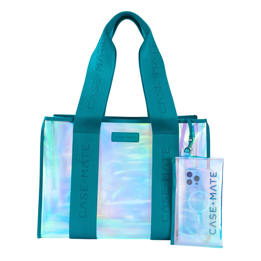 Case-Mate Jelly Tote- Emerald Blue Soap Bubble