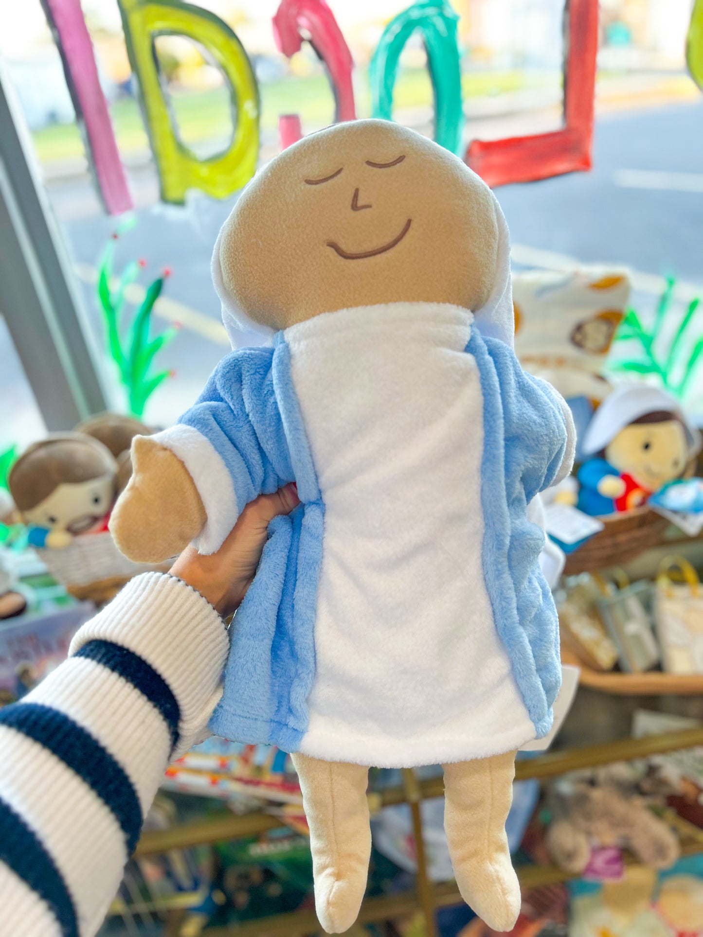 Large- Mother Mary Plush Prayer Pillow