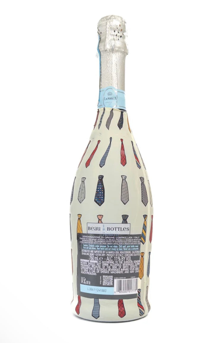 Beau Bottle Small Ties- La Marca Edition Champagne Bottle Wrap