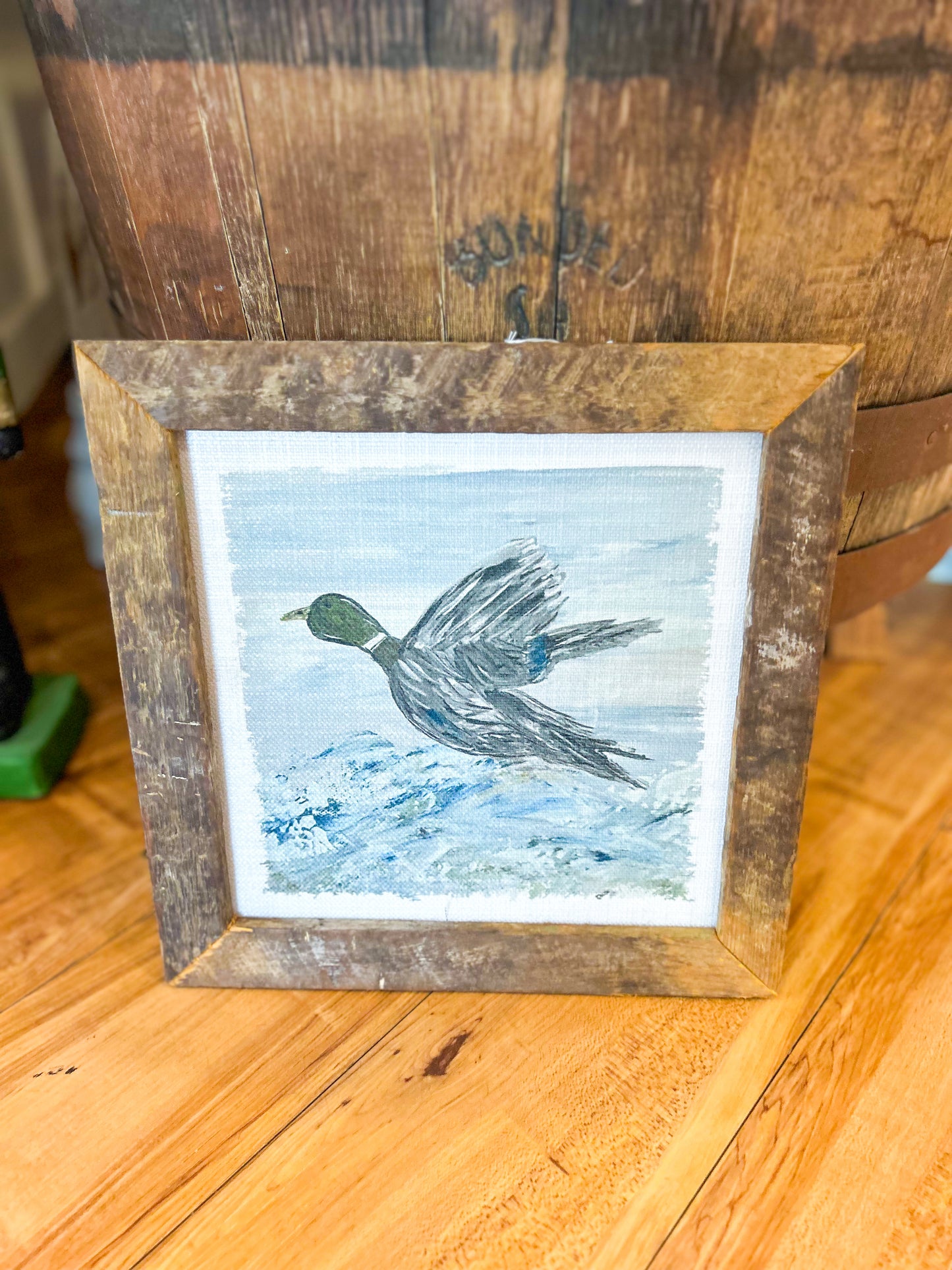 GA Flying Duck 12x12 Framed Art