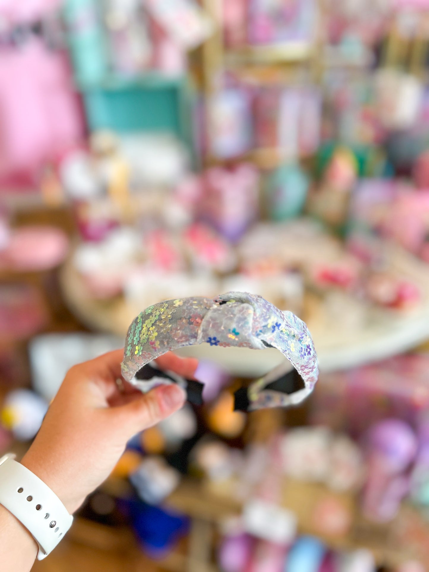 Flower Sequin Headband