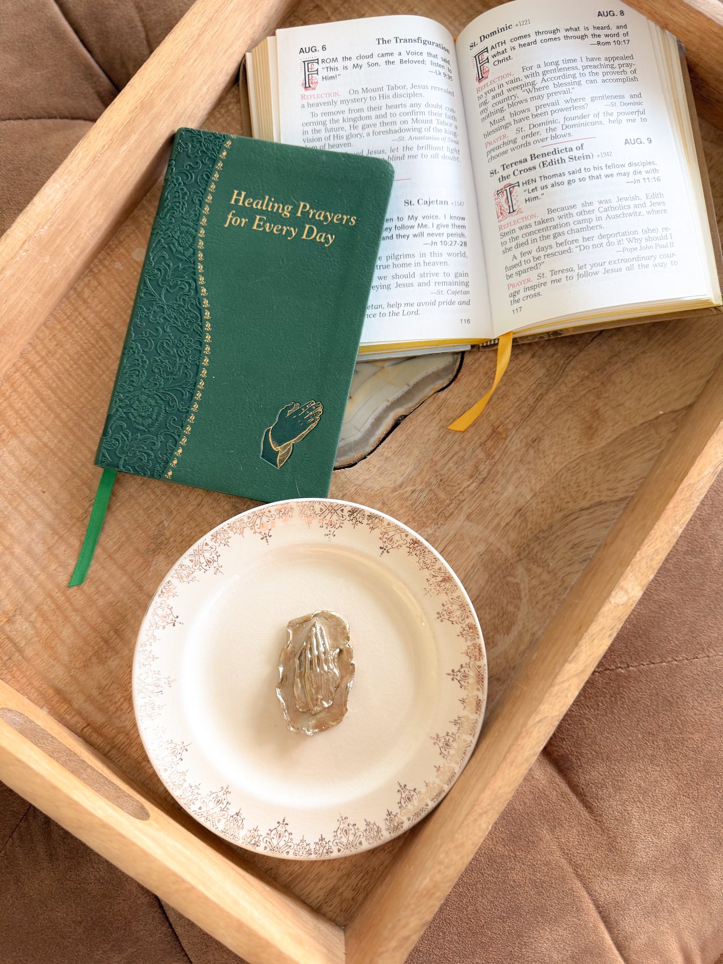 Sacred Savior Vintage Prayer Dish