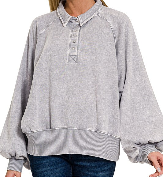 Snap Button Pull Over