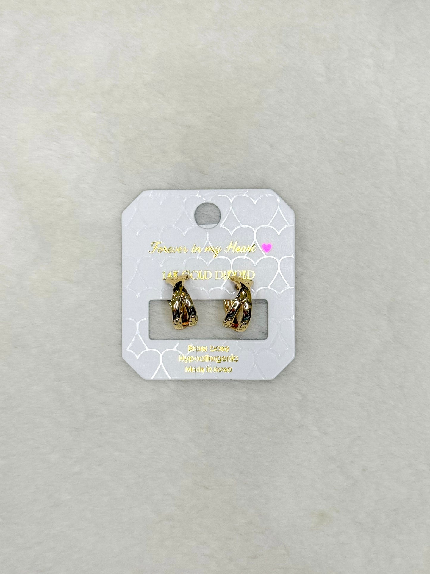 Harper Gold Huggie Hoops Earrings