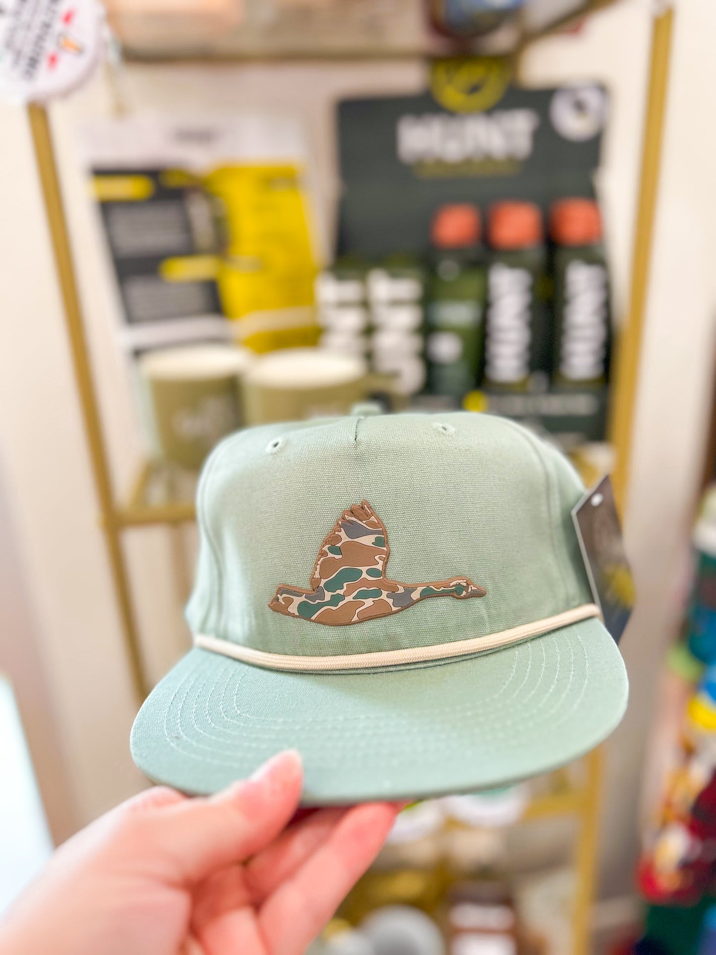 Camo Goose Patch Hat