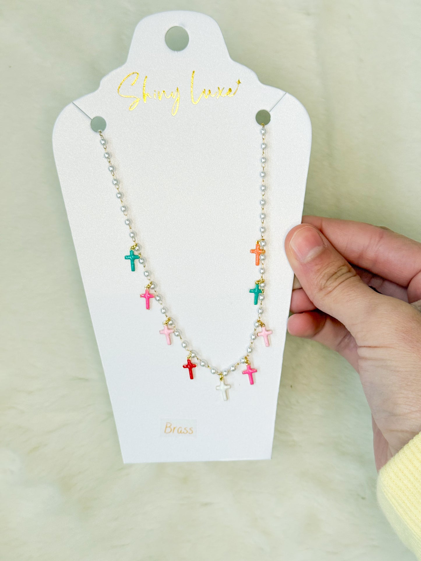 Faith in Full Color Pearl Necklace